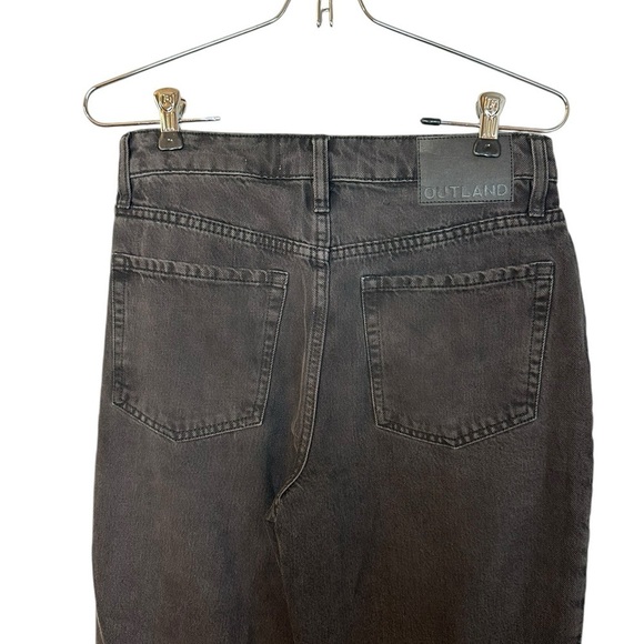 Outland Denim Abigail Straight Leg High Rise Jeans Aged Black 26 - Picture 7 of 10